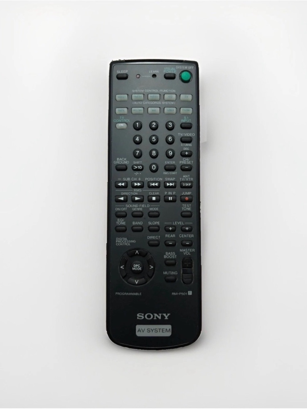 Sony RM-U501 AV System Remote Control Black